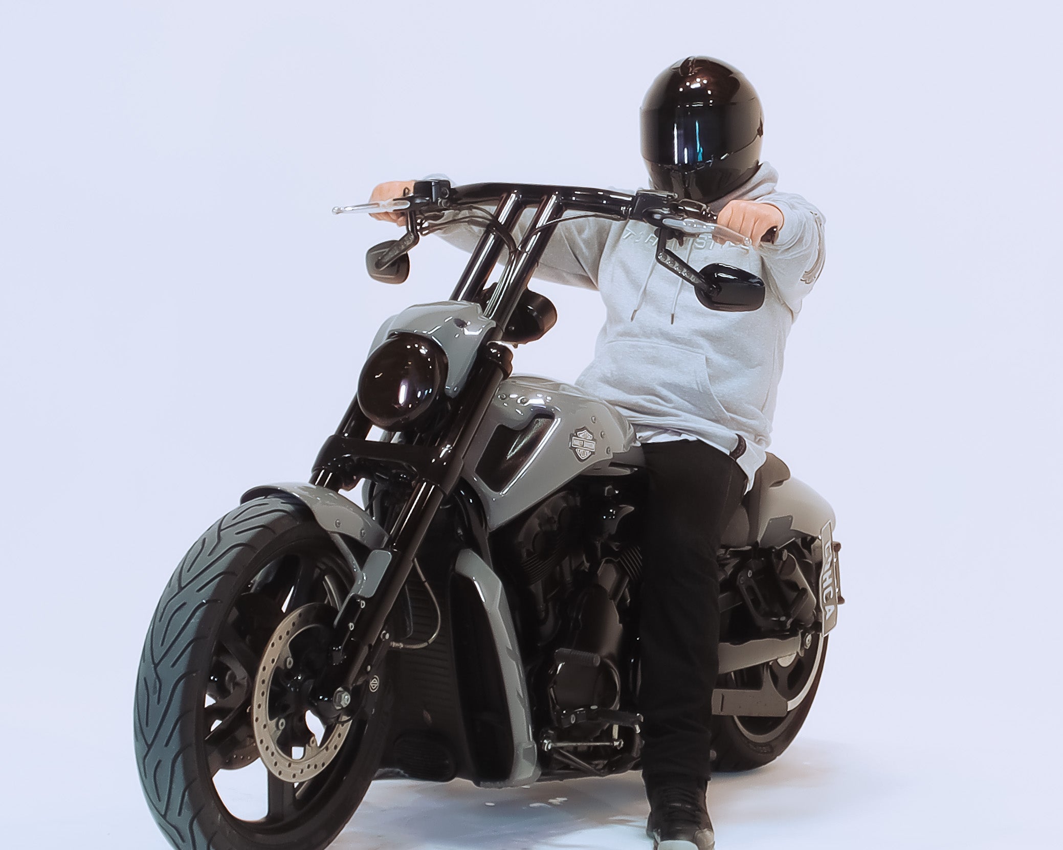 Grey Backrocker Hood