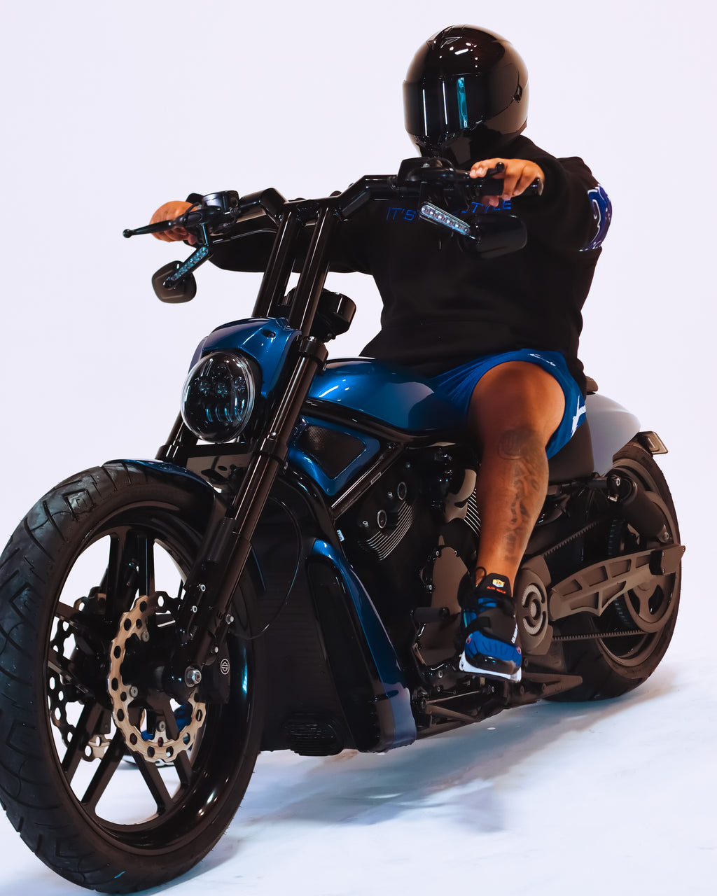 Blue Backrocker Hood