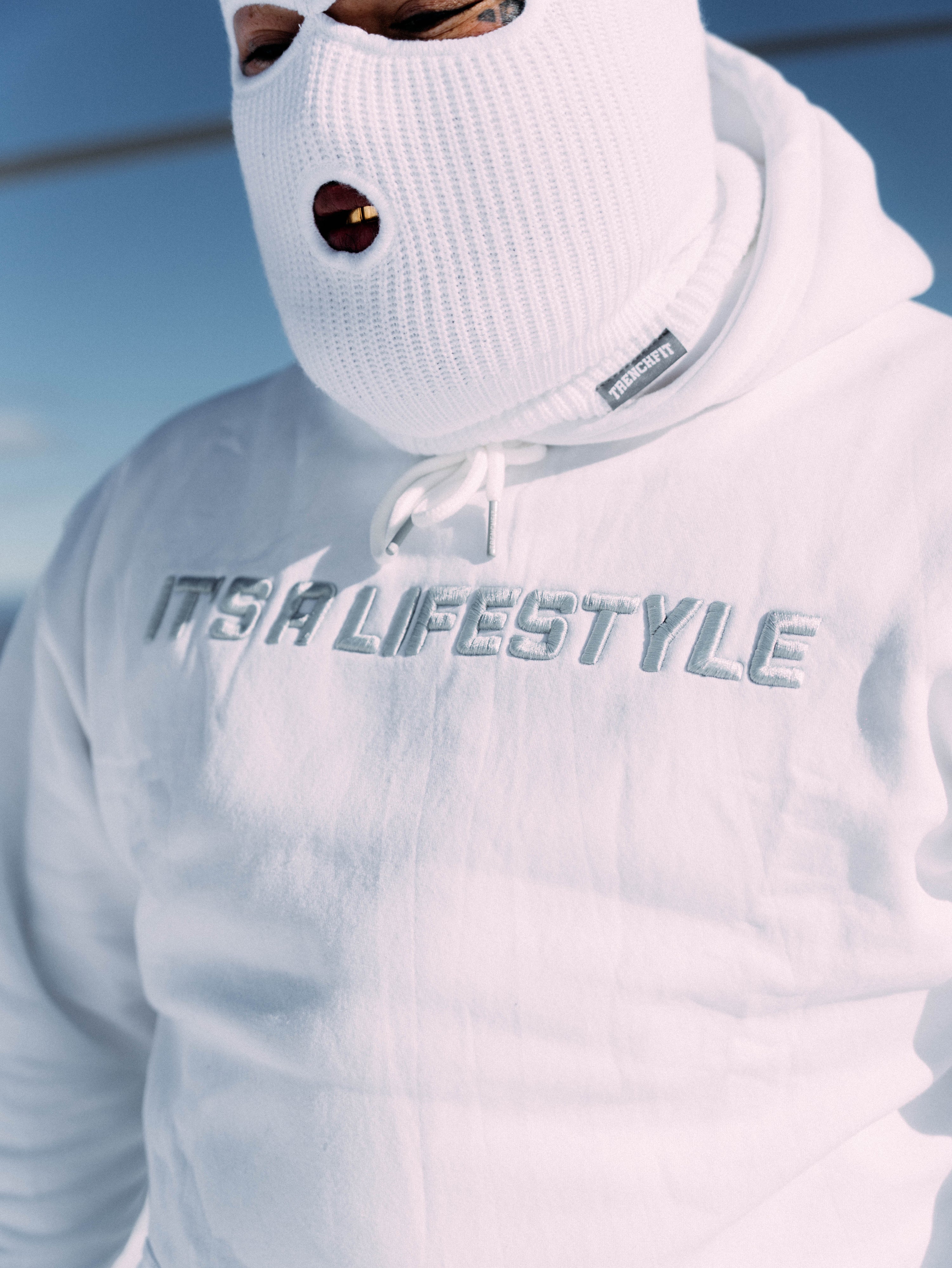 Backrocker Hood White & Grey