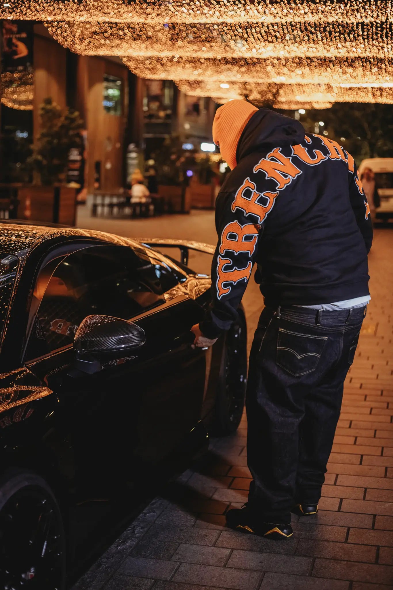 Backrocker Hood Black & Orange